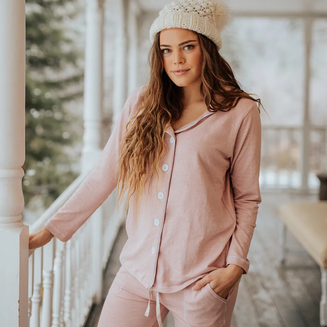 Ice Pink Slumber Button Down