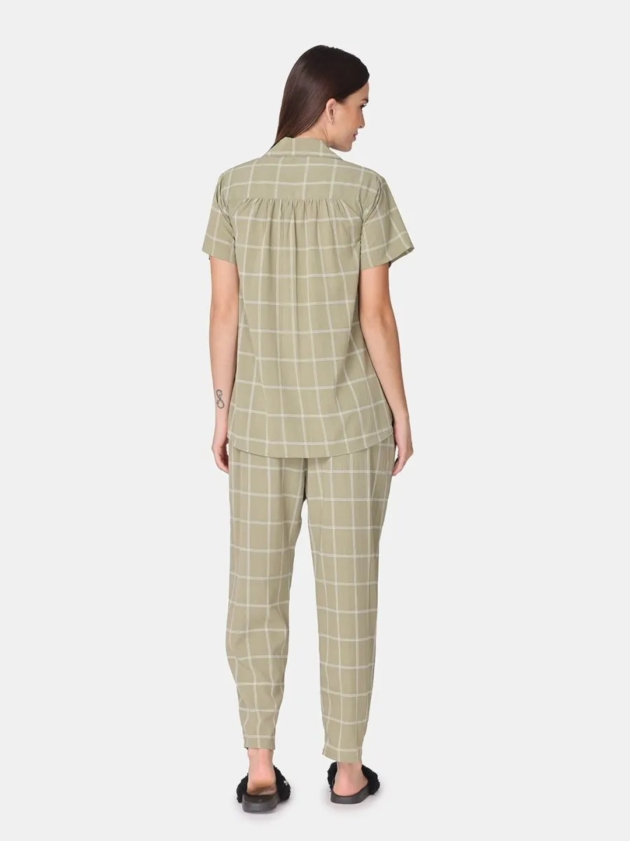 Jade Checkered Feeding Co-Ord Set