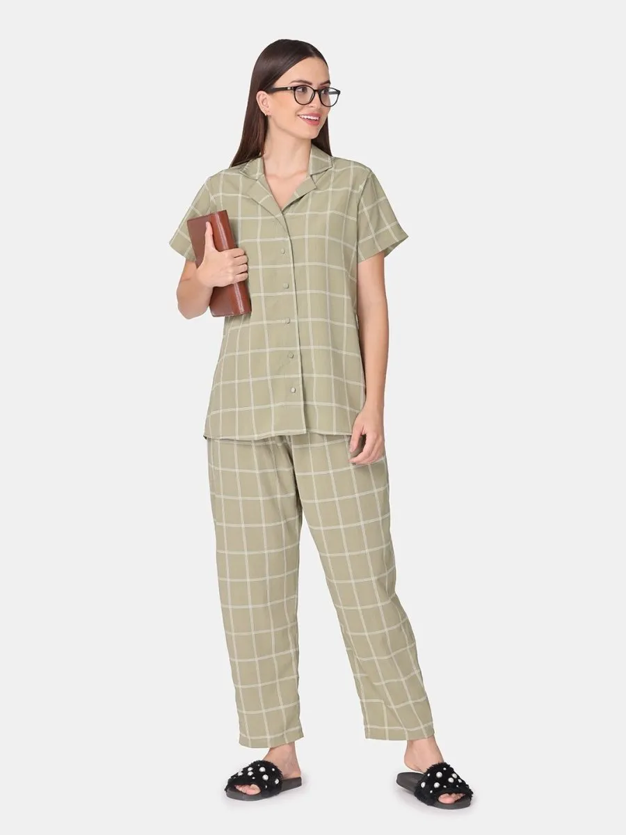 Jade Checkered Feeding Co-Ord Set