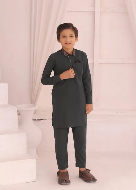 KD 690 Kids Charcoal Kurta Pajama