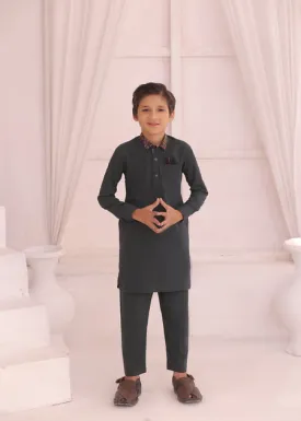 KD 690 Kids Charcoal Kurta Pajama