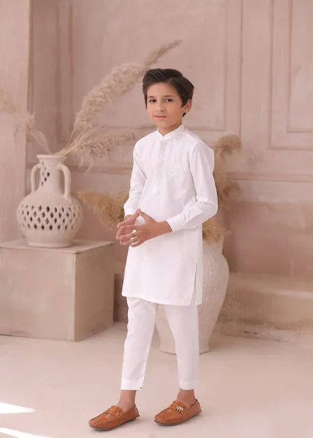 KD 701 Kids White Kurta With Pajama