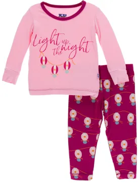 KicKee Pants Dragonfruit Lanterns L/S Pajama Set