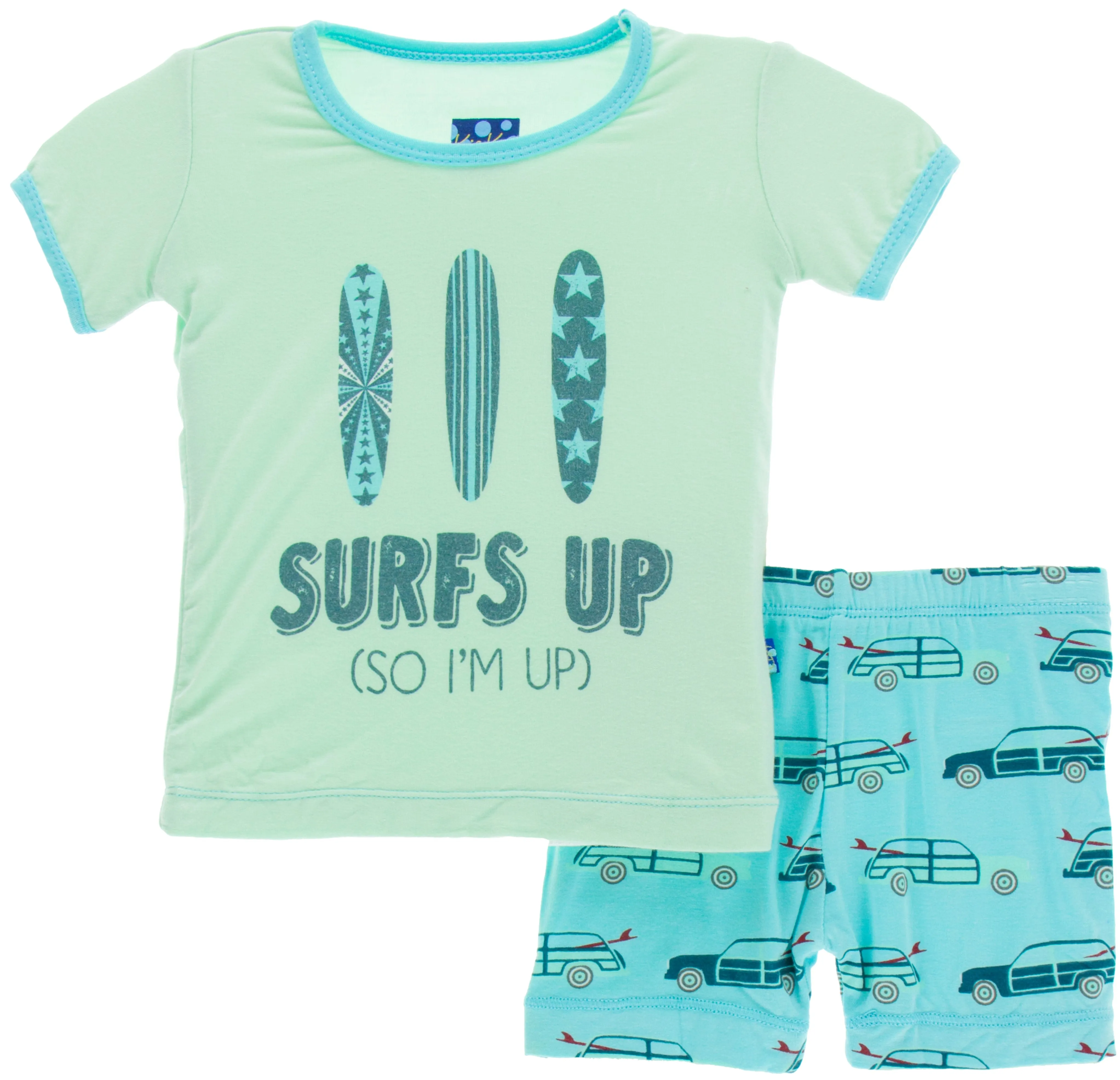 KicKee Pants Shining Sea Woody S/S Pajama Set with Shorts