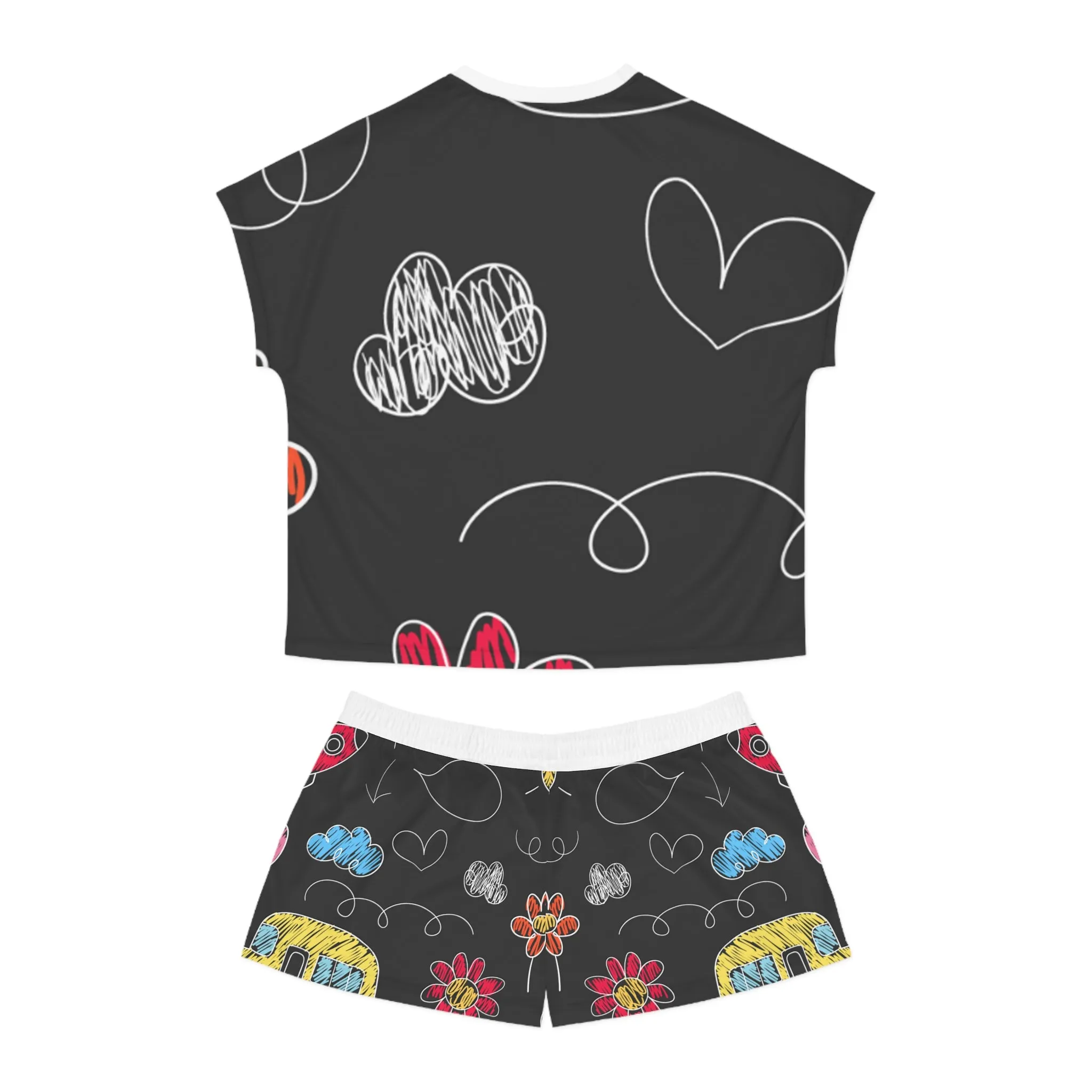 Kids Doodle Playground - Inovax Women's Short Pajama Set 