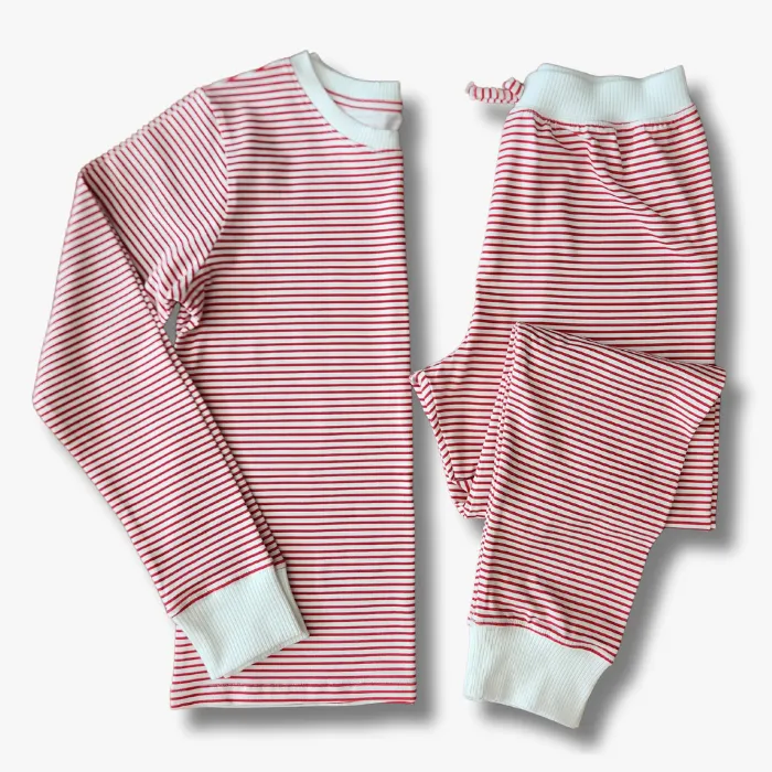 Kids' Unisex Jogger Pajama Set - Cozy Stripe