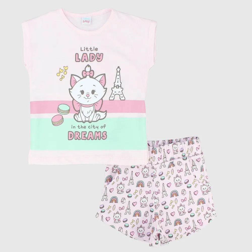 Kitten In Paris Sleeveless Pajama