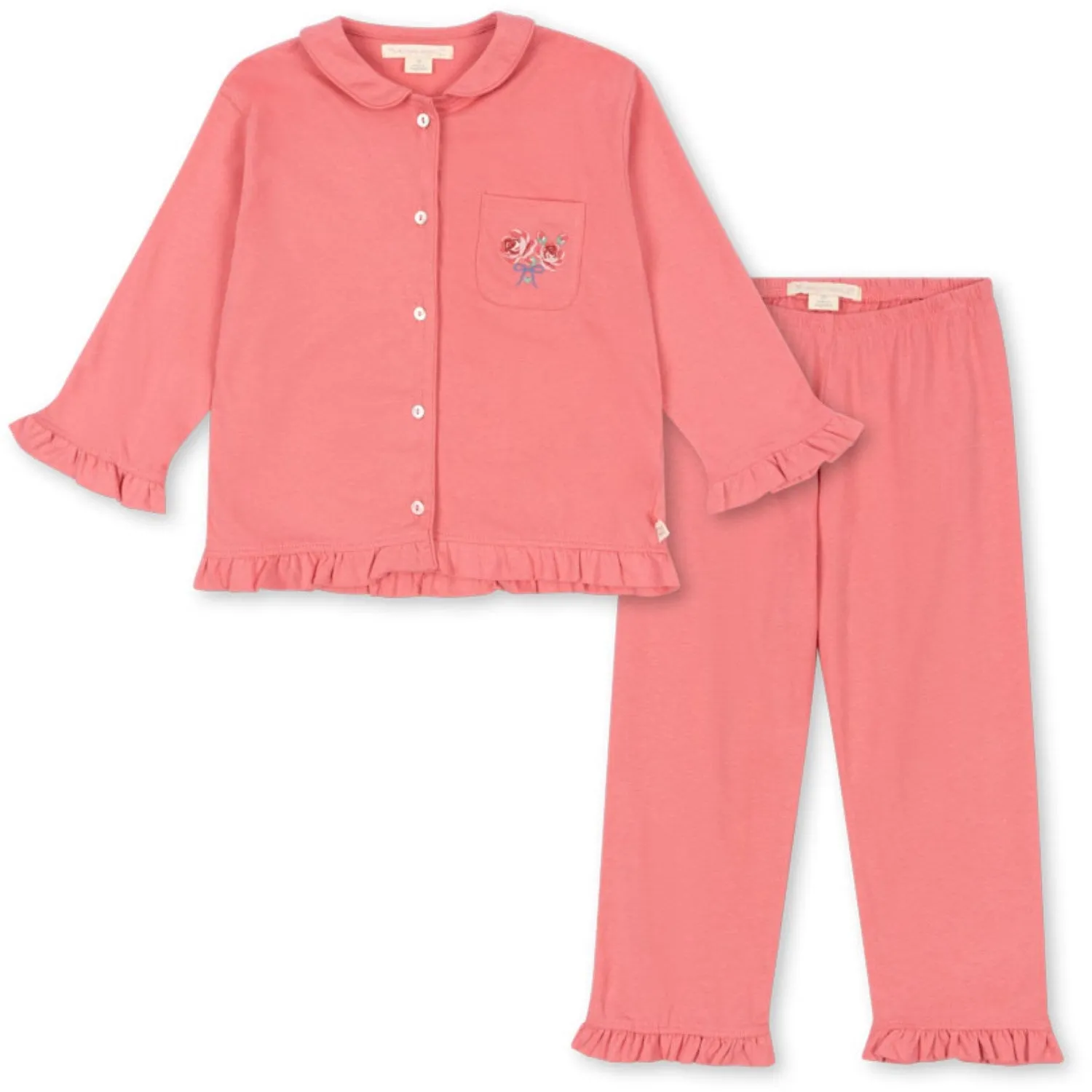 Konges Sløjd Strawberry Pink Pio Frill Set Gots