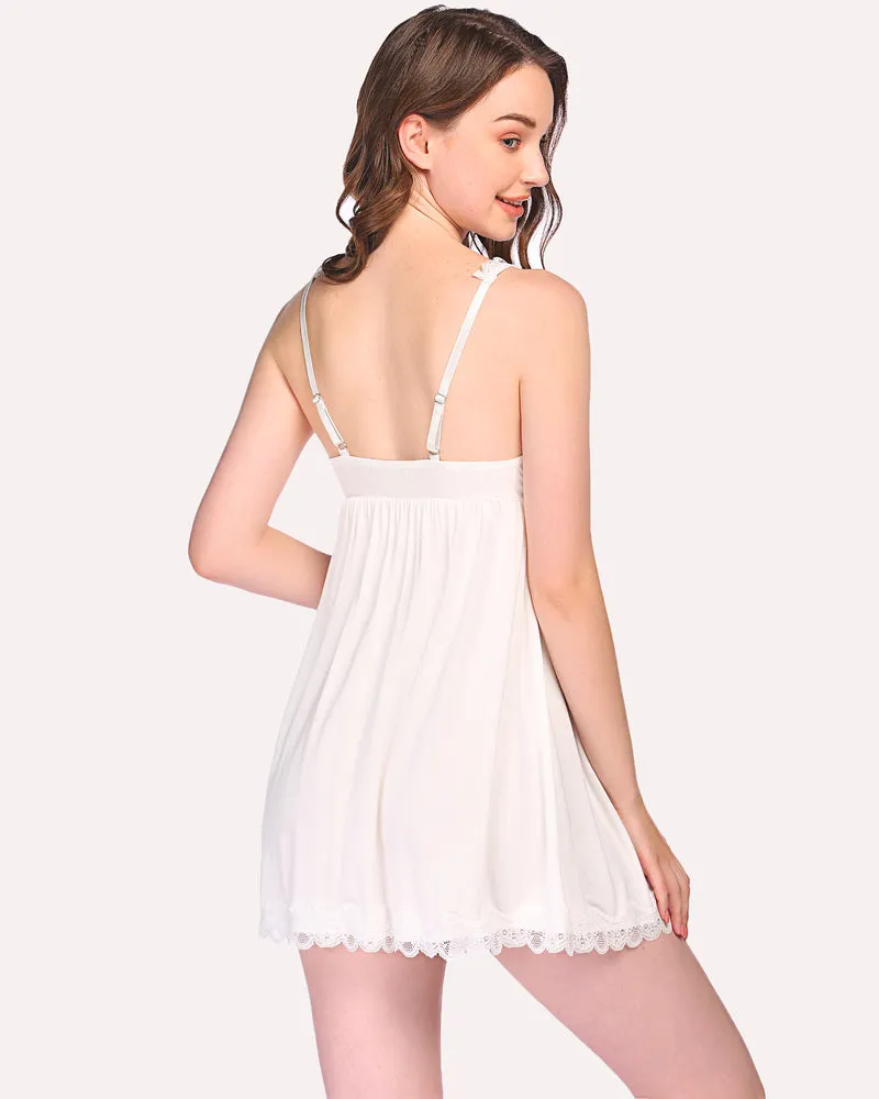 Lace Chemise Full Slip Dress