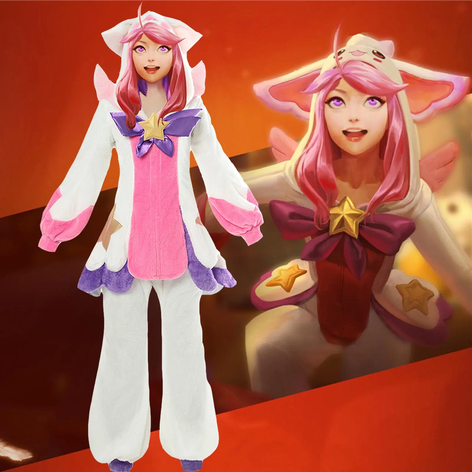 League of Legends Pajama Guardian Lux Cosplay Kigurumi