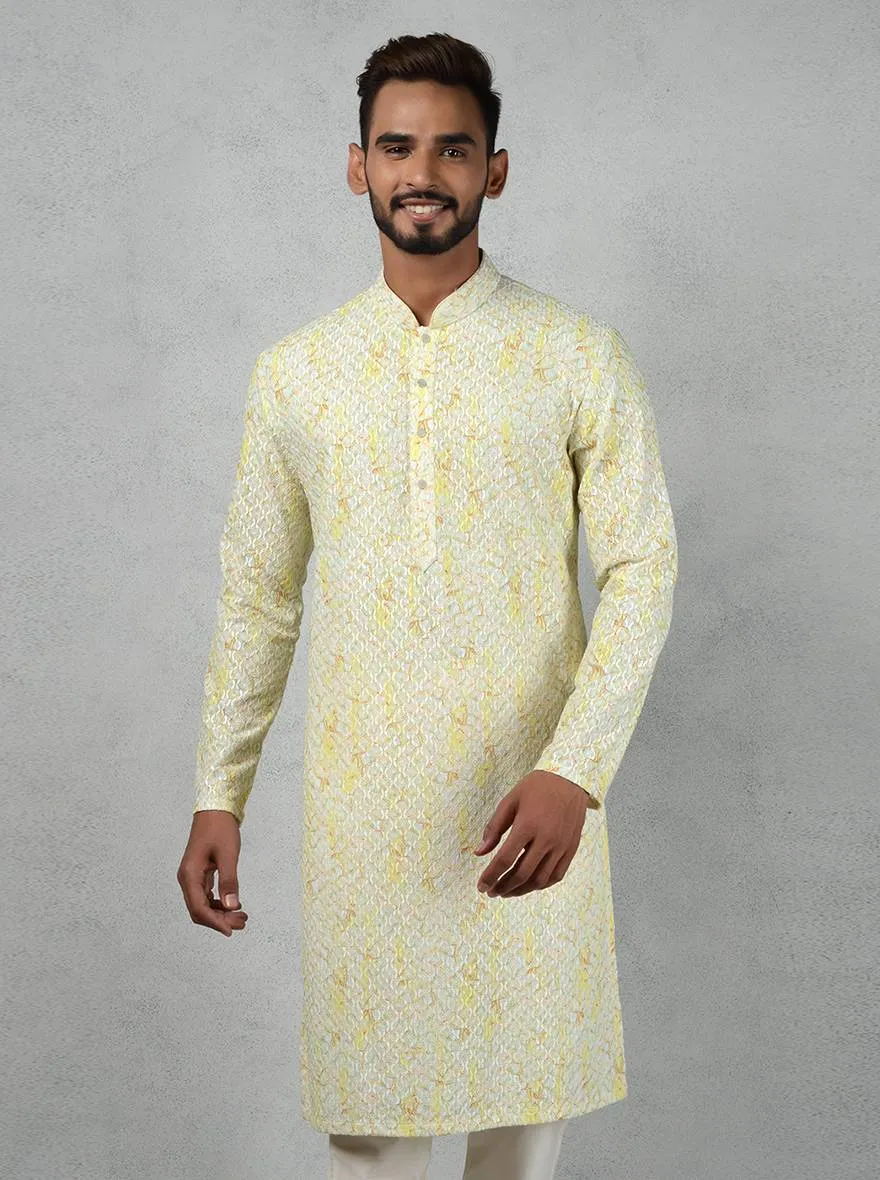 Lime Green Kurta Set | Azania