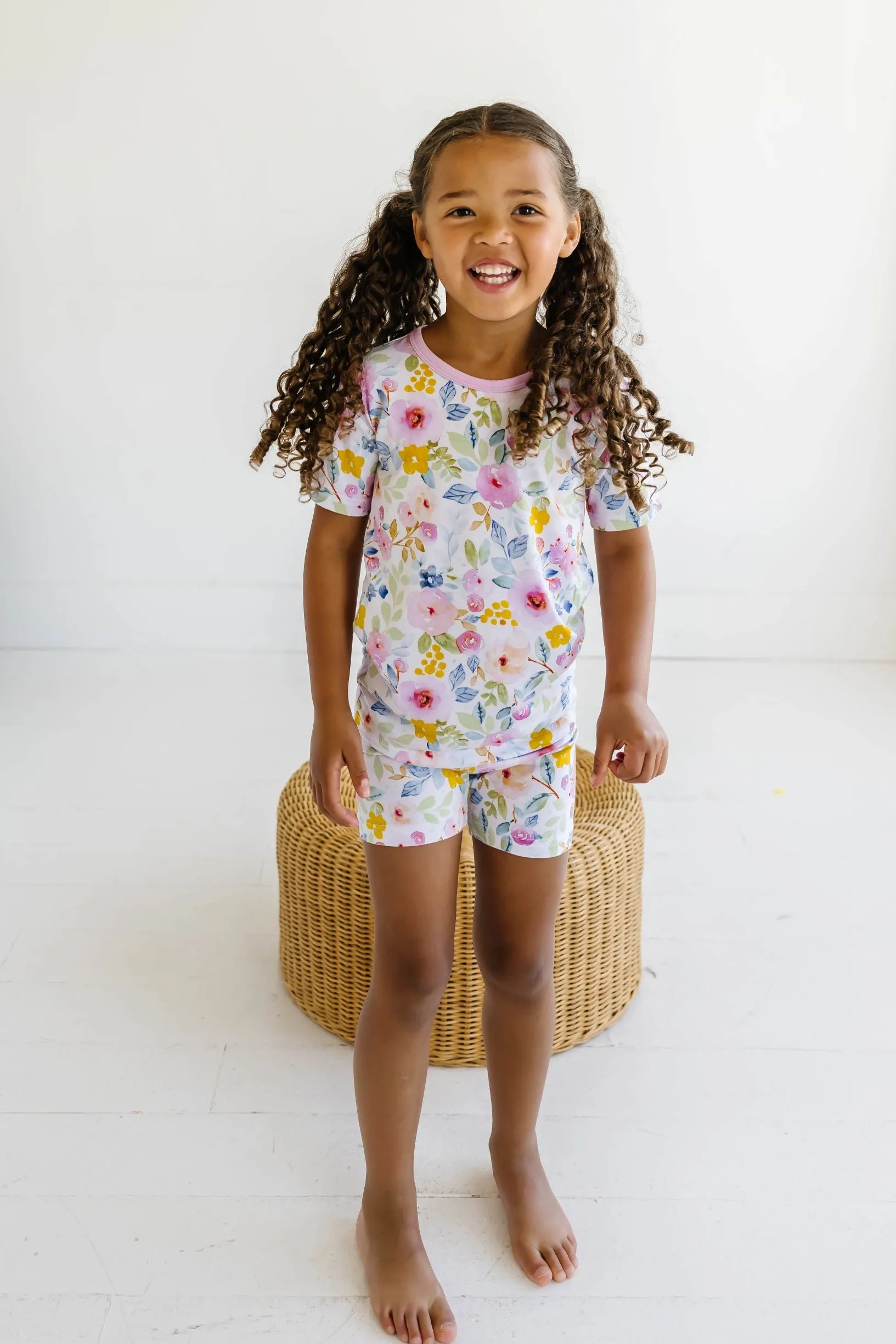 Little Sleepies Bella Blooms S/S 2pc Pajama Set w/Shorts