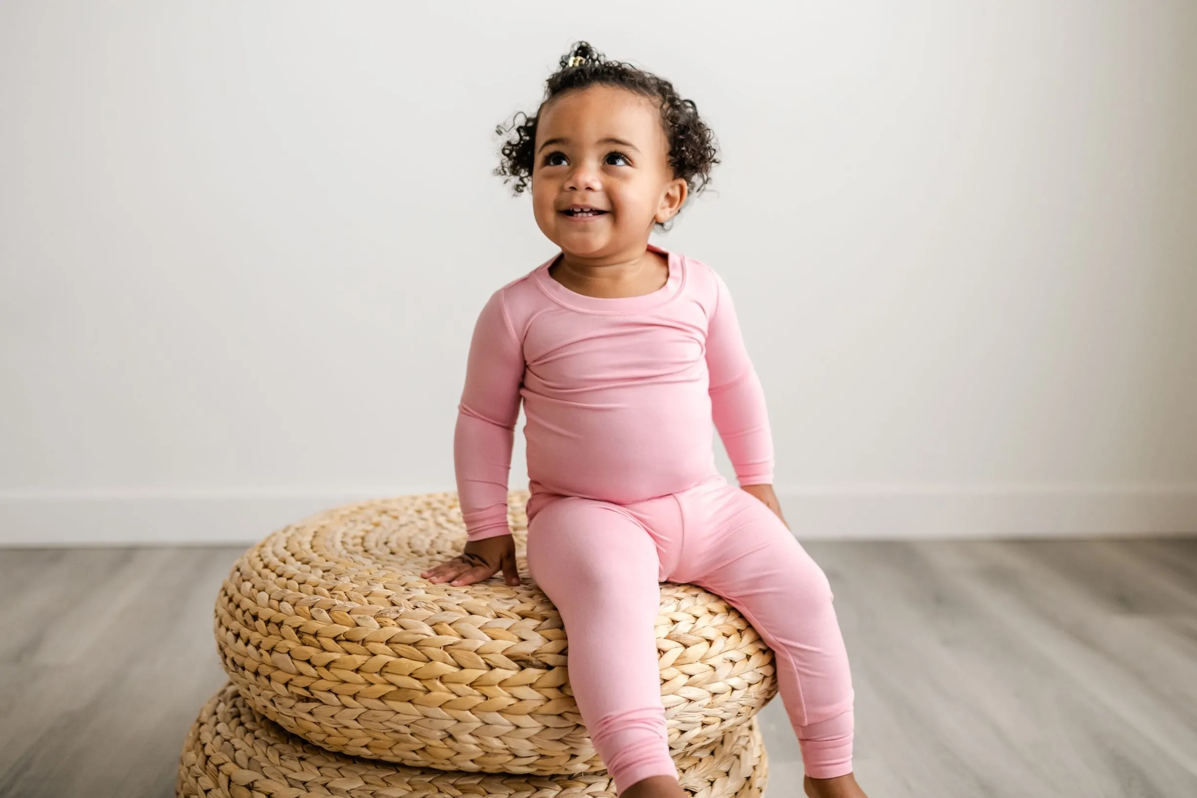 Little Sleepies Solid Bubblegum Bamboo 2pc Pajama Set