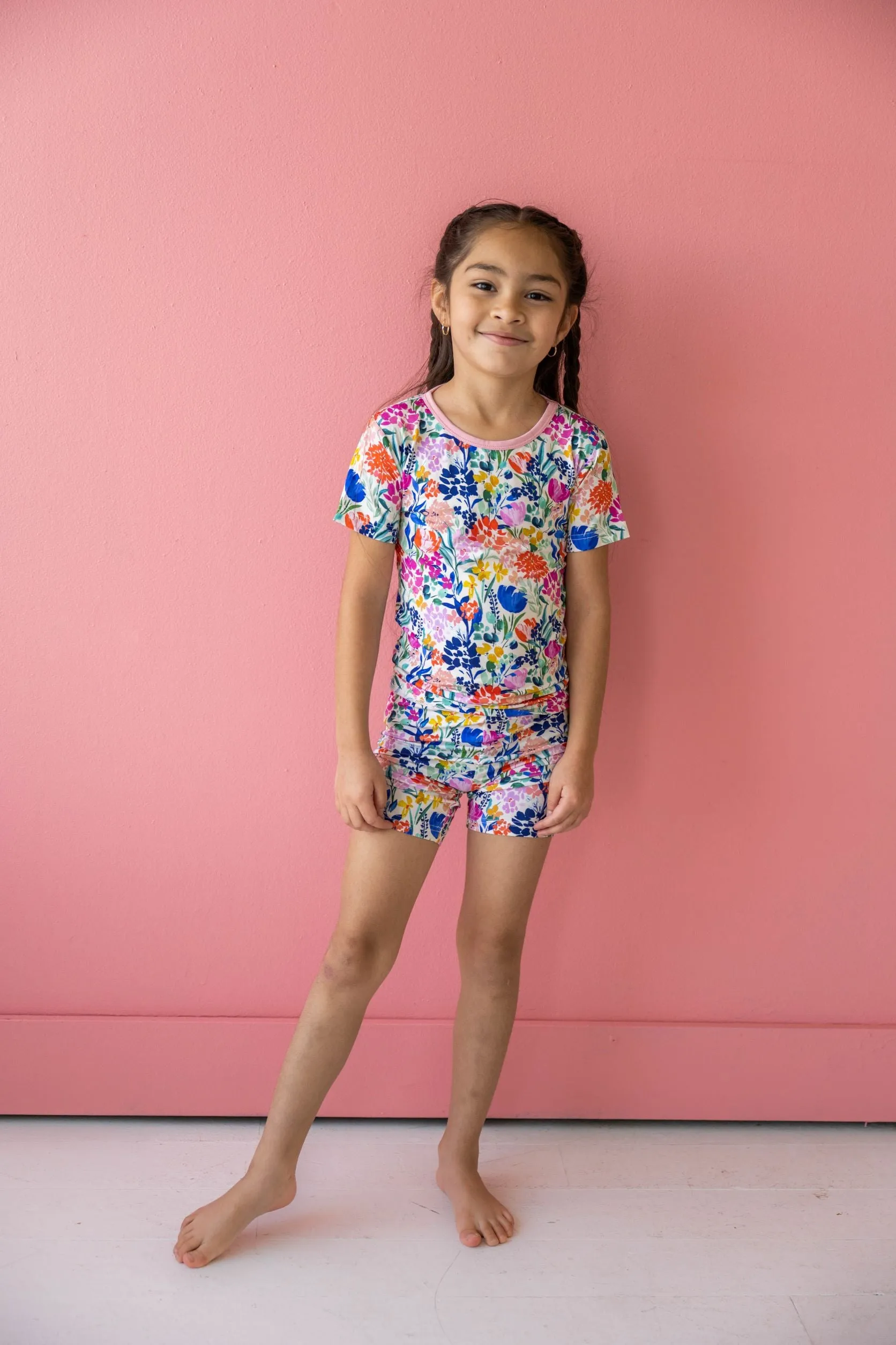 Little Sleepies Summer Garden S/S 2pc Pajama Set w/Shorts