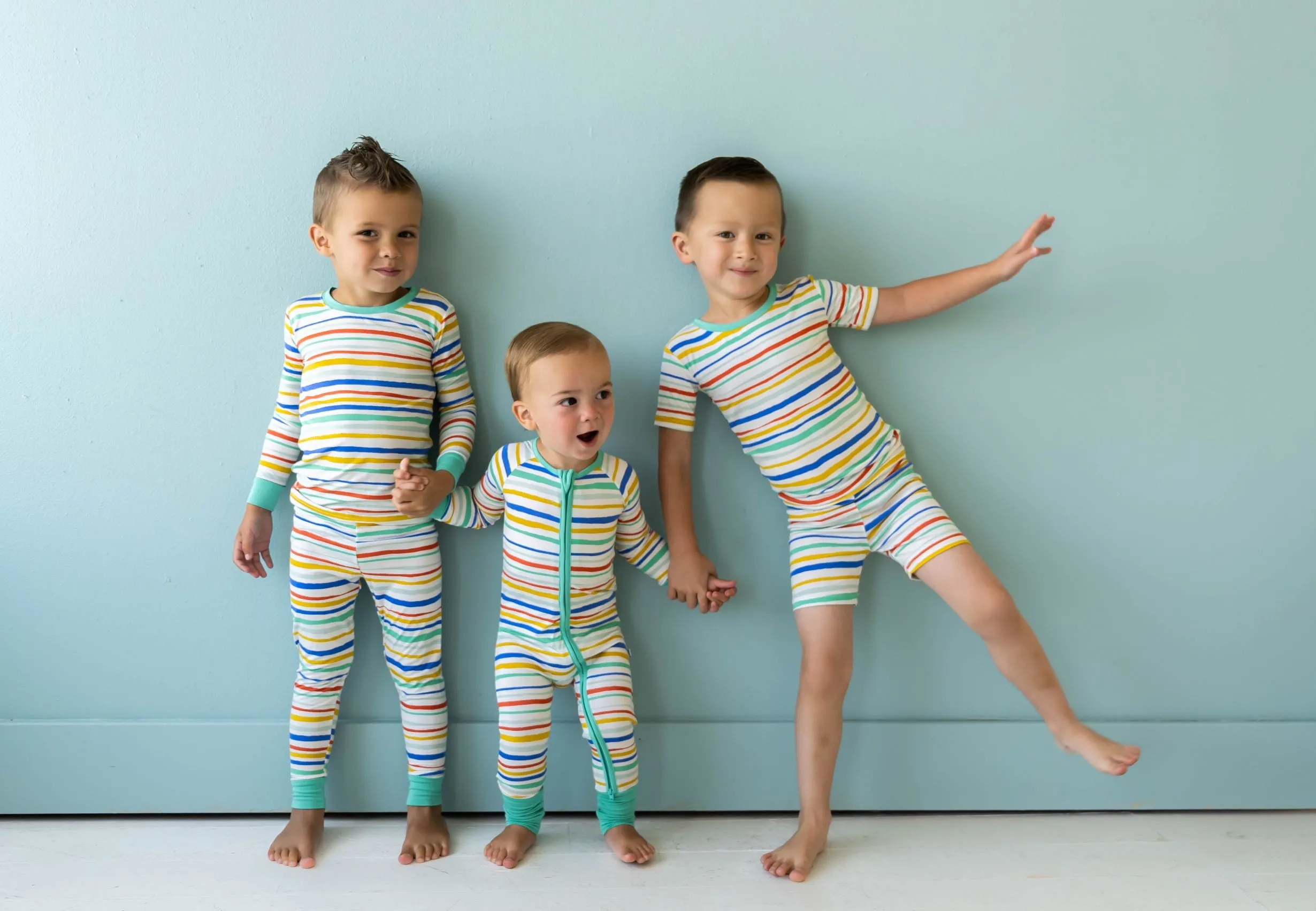 Little Sleepies Summer Stripe L/S 2pc Pajama Set