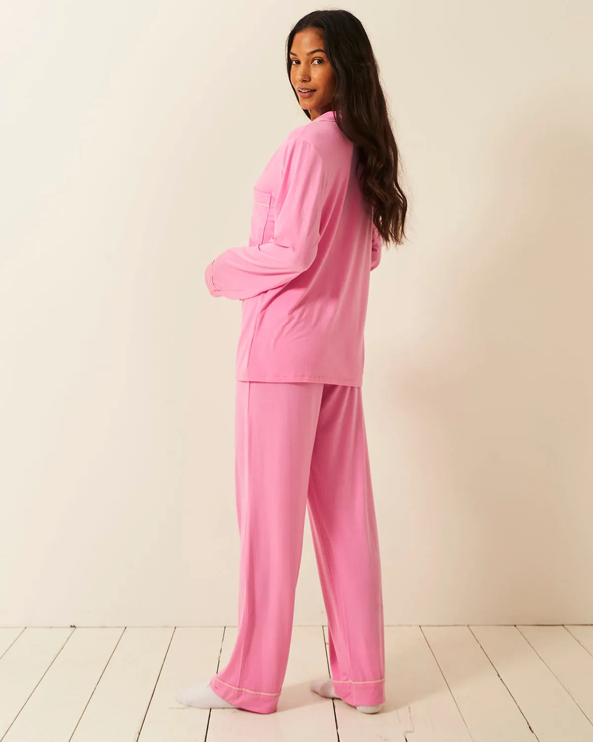 Long Pajama Set - Moonlight Mauve