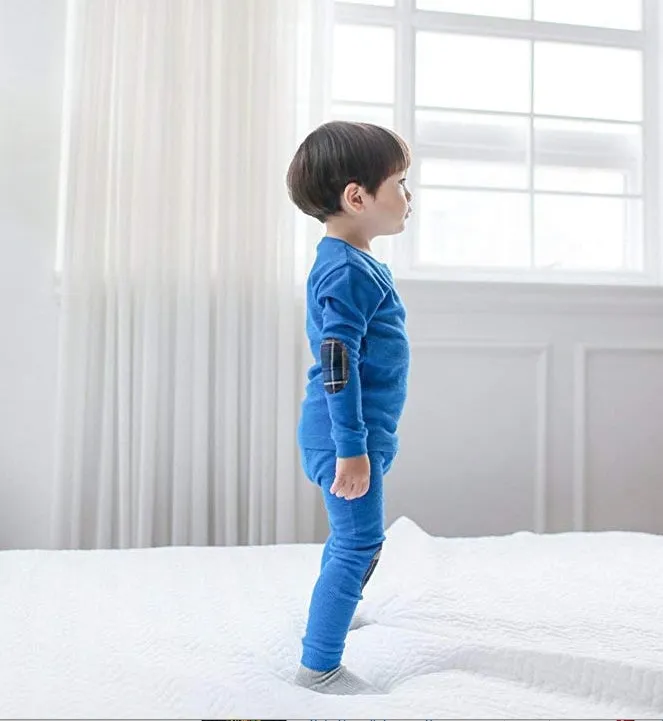 Maple Patch Blue Long Sleeve Pajama