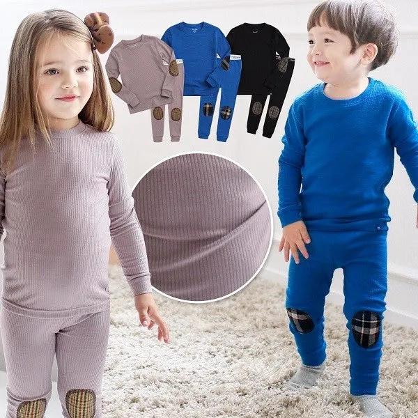 Maple Patch Blue Long Sleeve Pajama