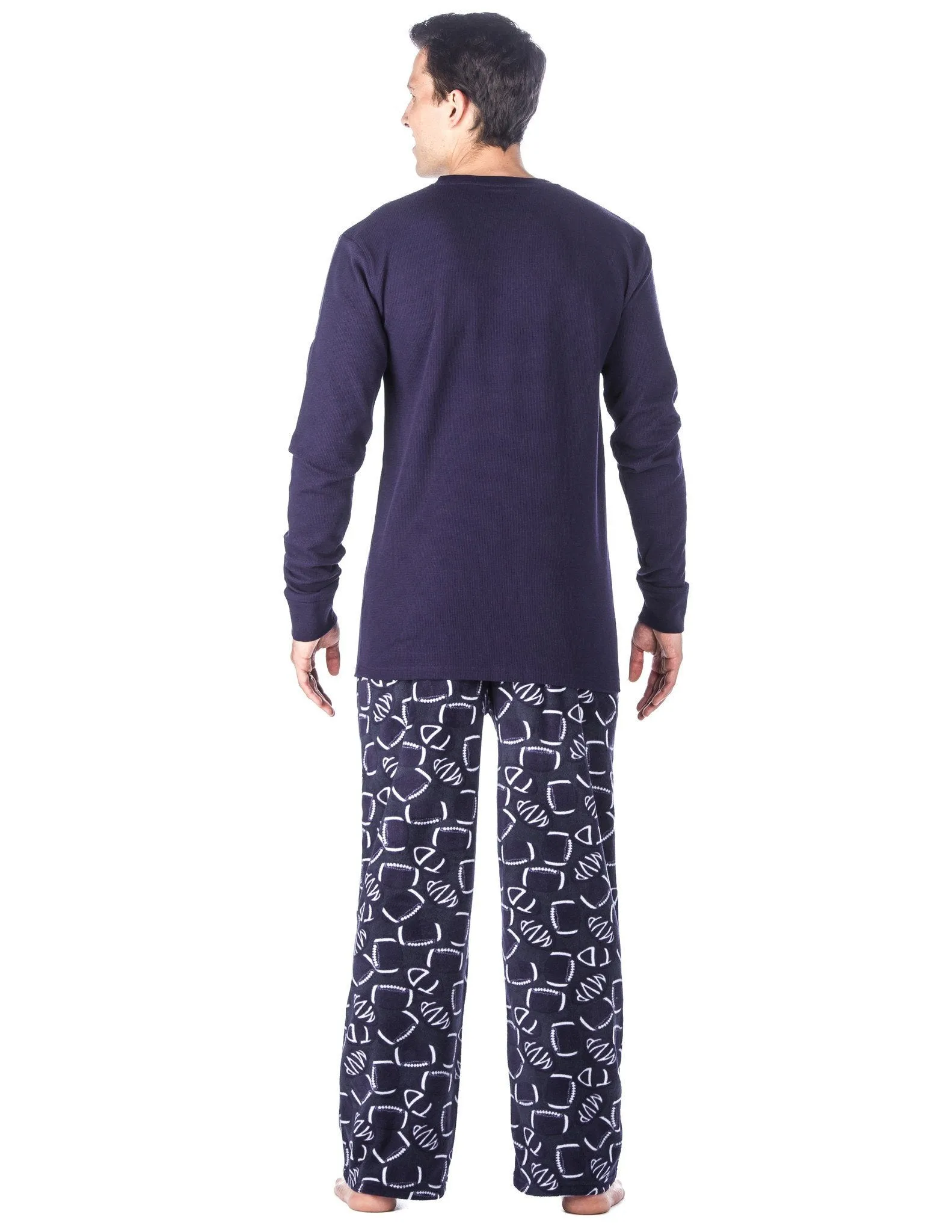 Men's Microfleece Lounge Set - Football