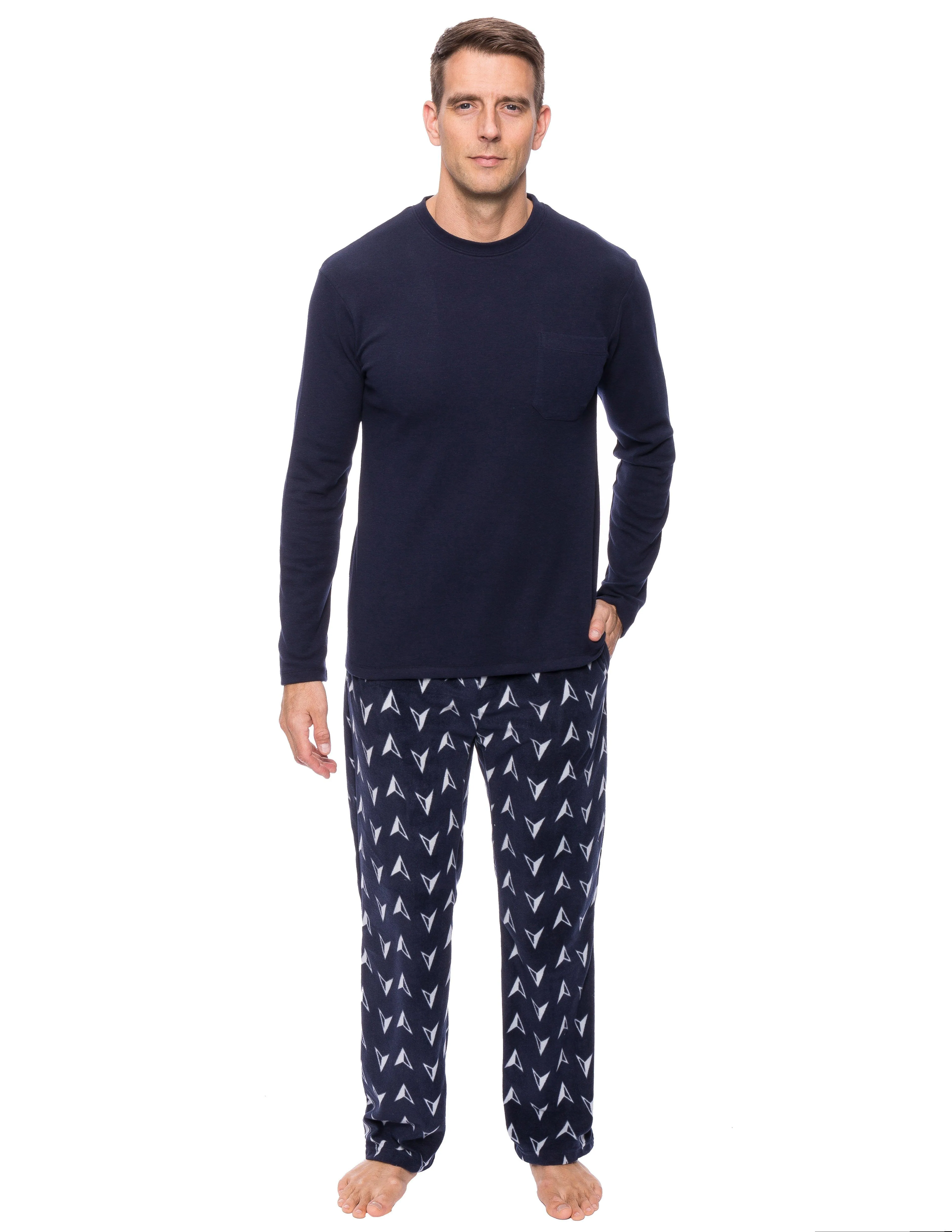 Mens Microfleece Lounge Set