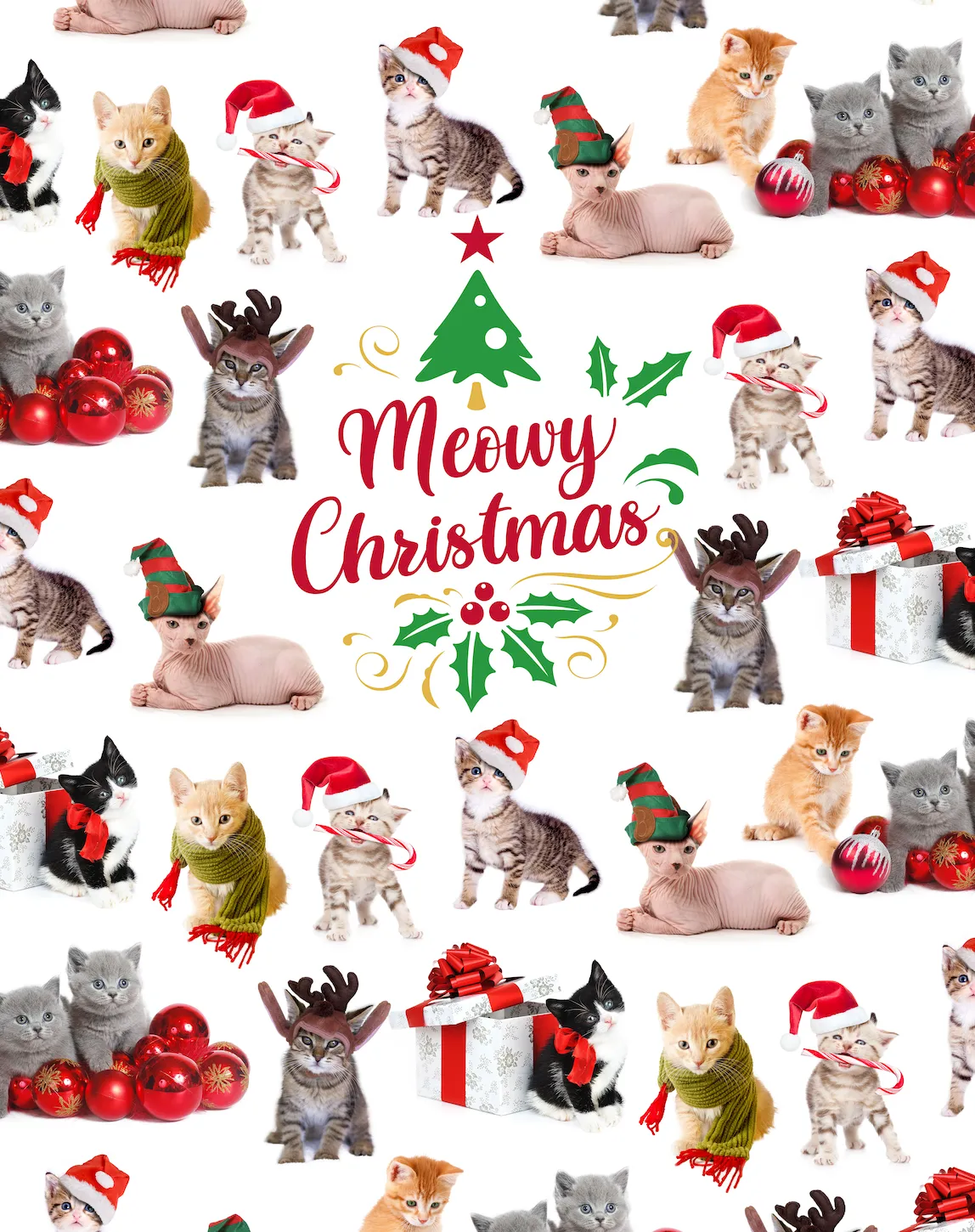 Meowy Christmas Lounge Pants