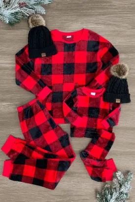 Mom & Me - Cozy Plaid Pajama Set