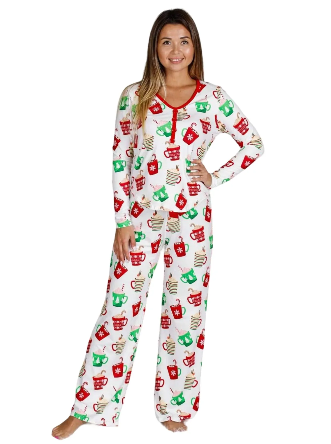 Mommy And Me Christmas Cocoa Pajama Set