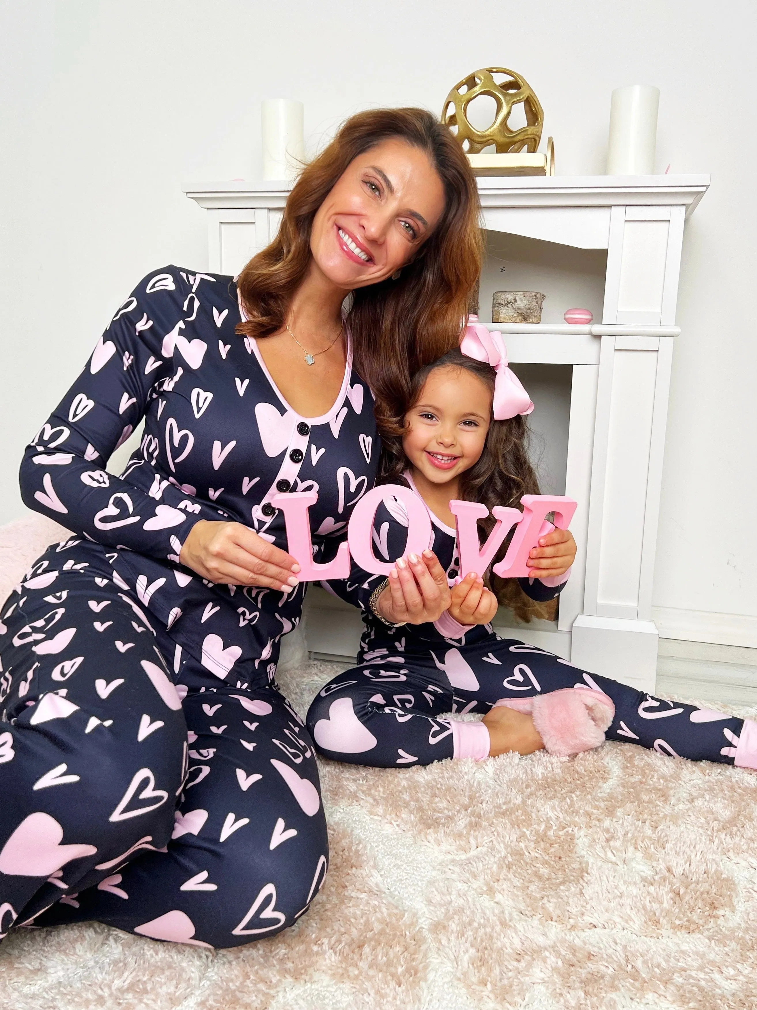 Mommy and Me Love You More Pajama Set