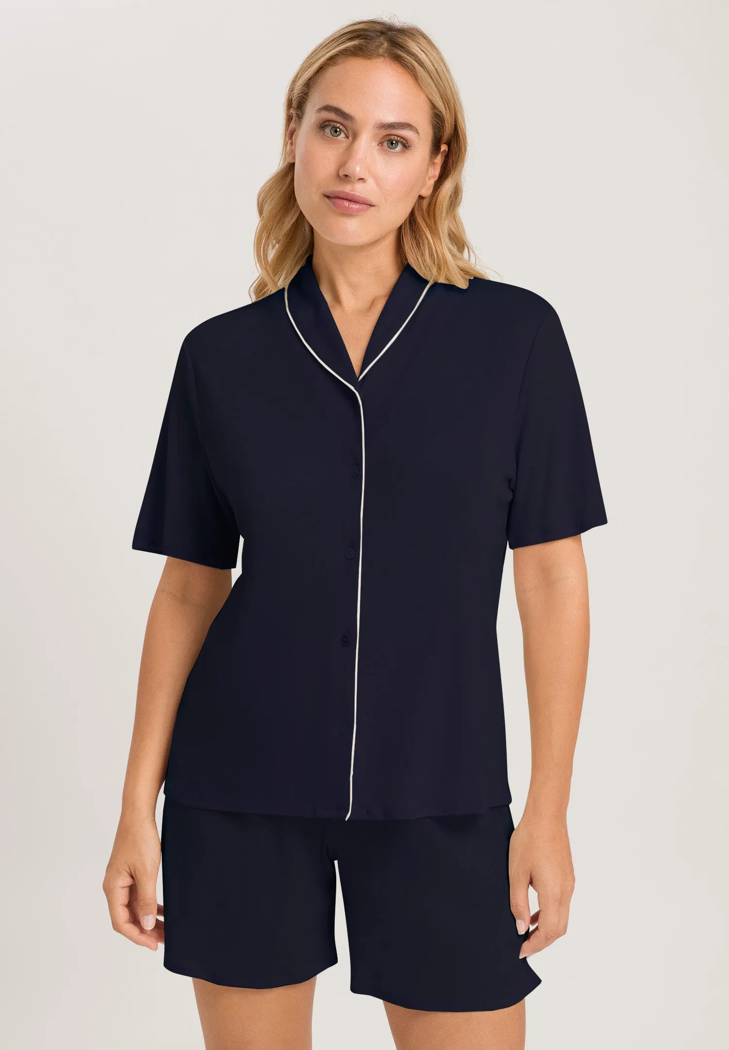 Natural Comfort Tencel Button Front Pajama Set | Deep Navy 77977-1610