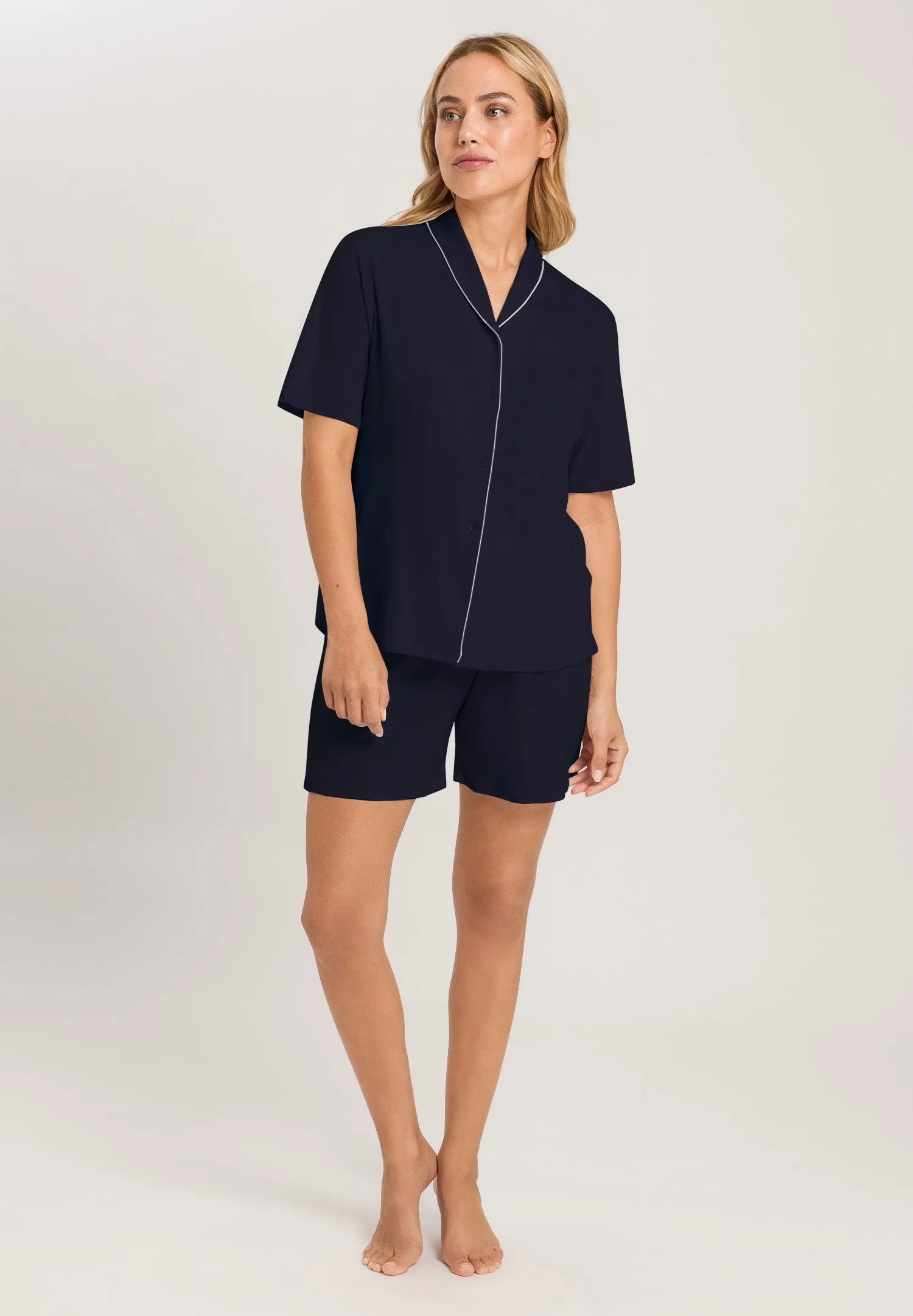 Natural Comfort Tencel Button Front Pajama Set | Deep Navy 77977-1610