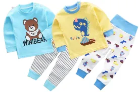 Naughty Dino and Teddy Bear Baby and Toddler Pyjama Set of 2