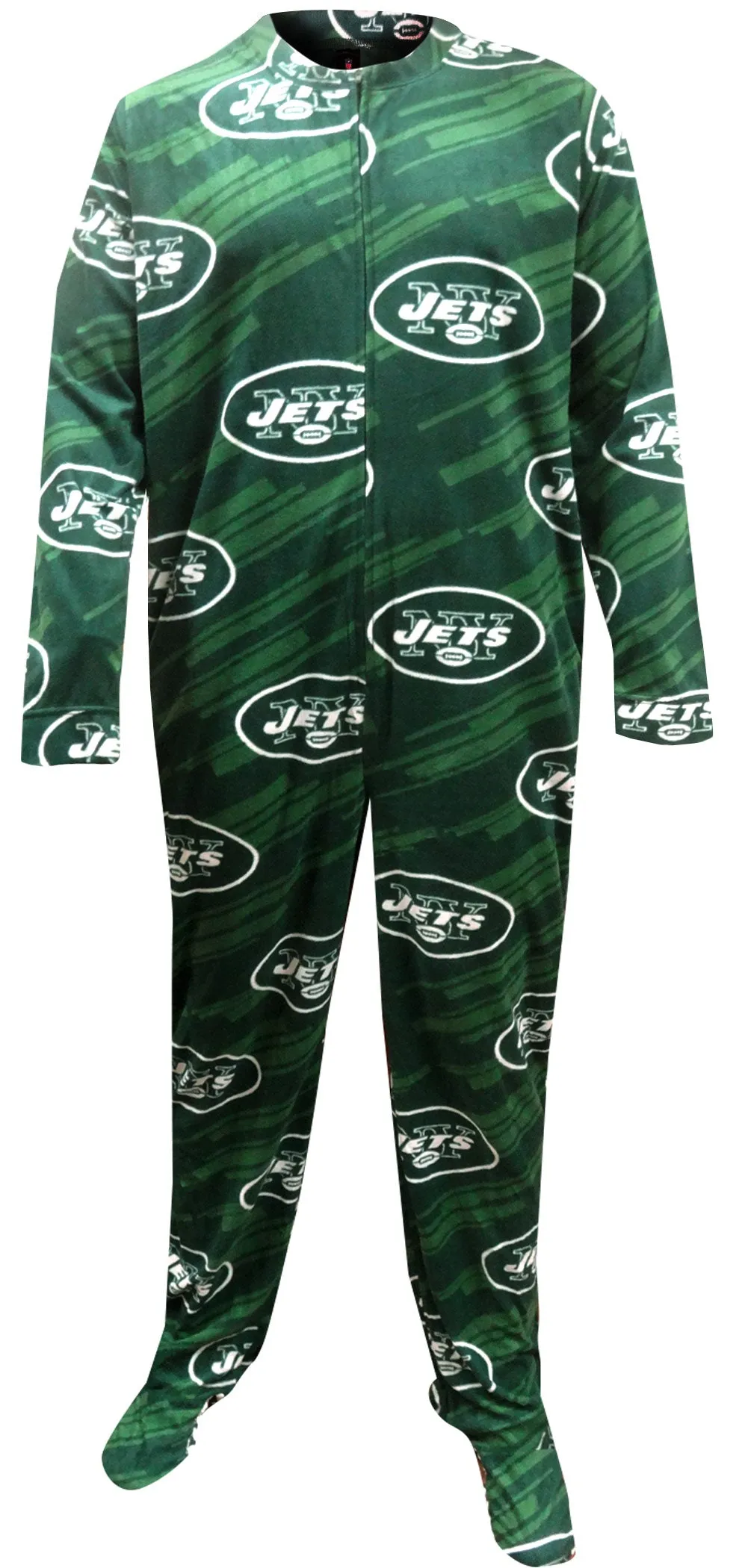 New York Jets Green One Piece Footie Pajama