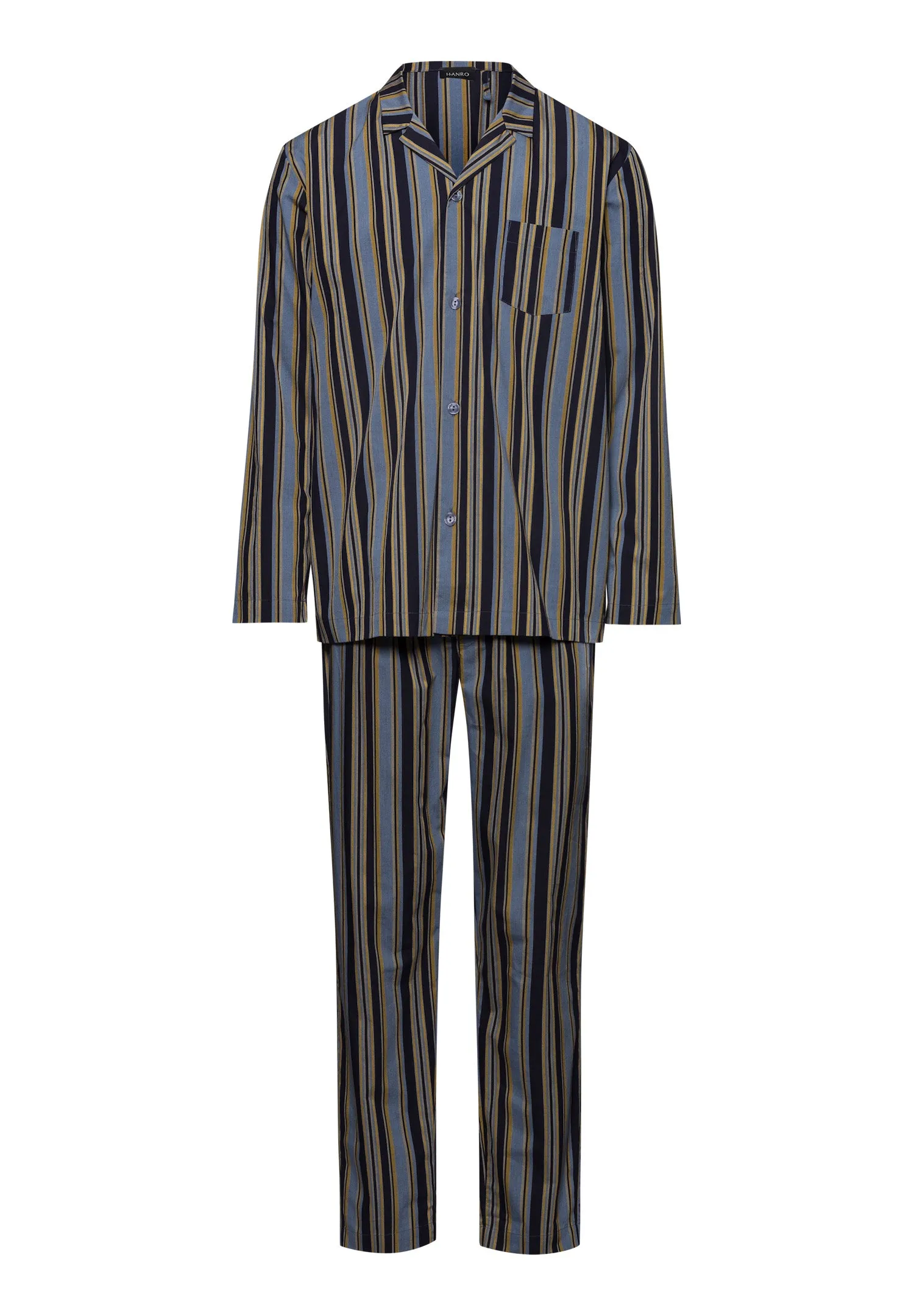 Night And Day Woven Cotton Pajama Set | Ocean Stripe 75115-2886