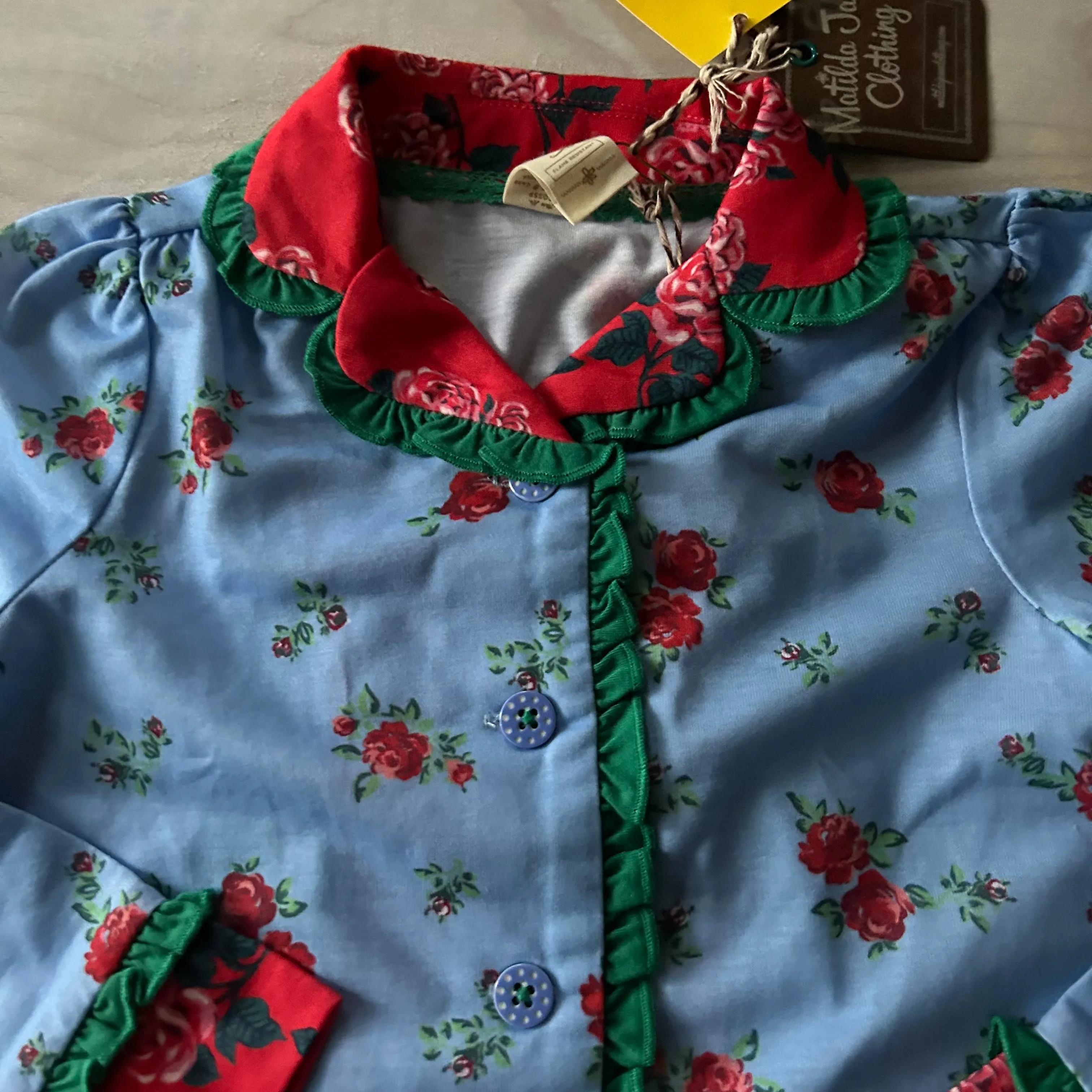 NWT Matilda Jane Rose Pattern Pajama Set