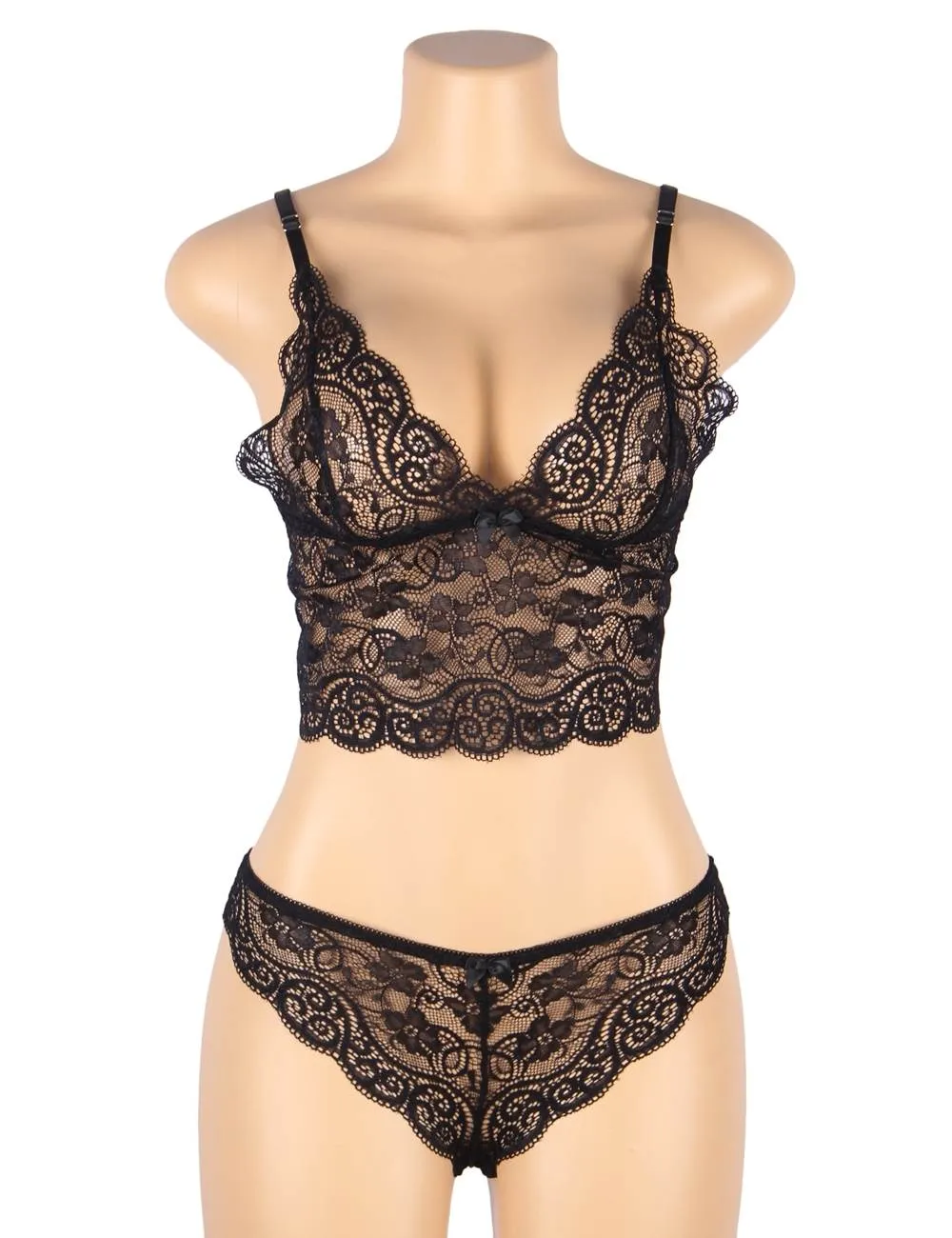 Obsidian Goddess Lace Trim Set