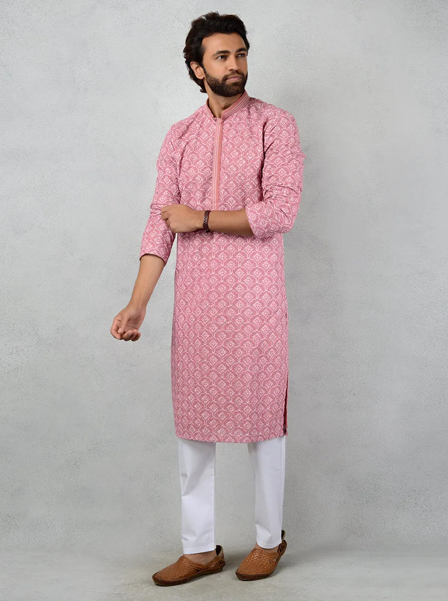 Onion Pink Kurta Set | TULA