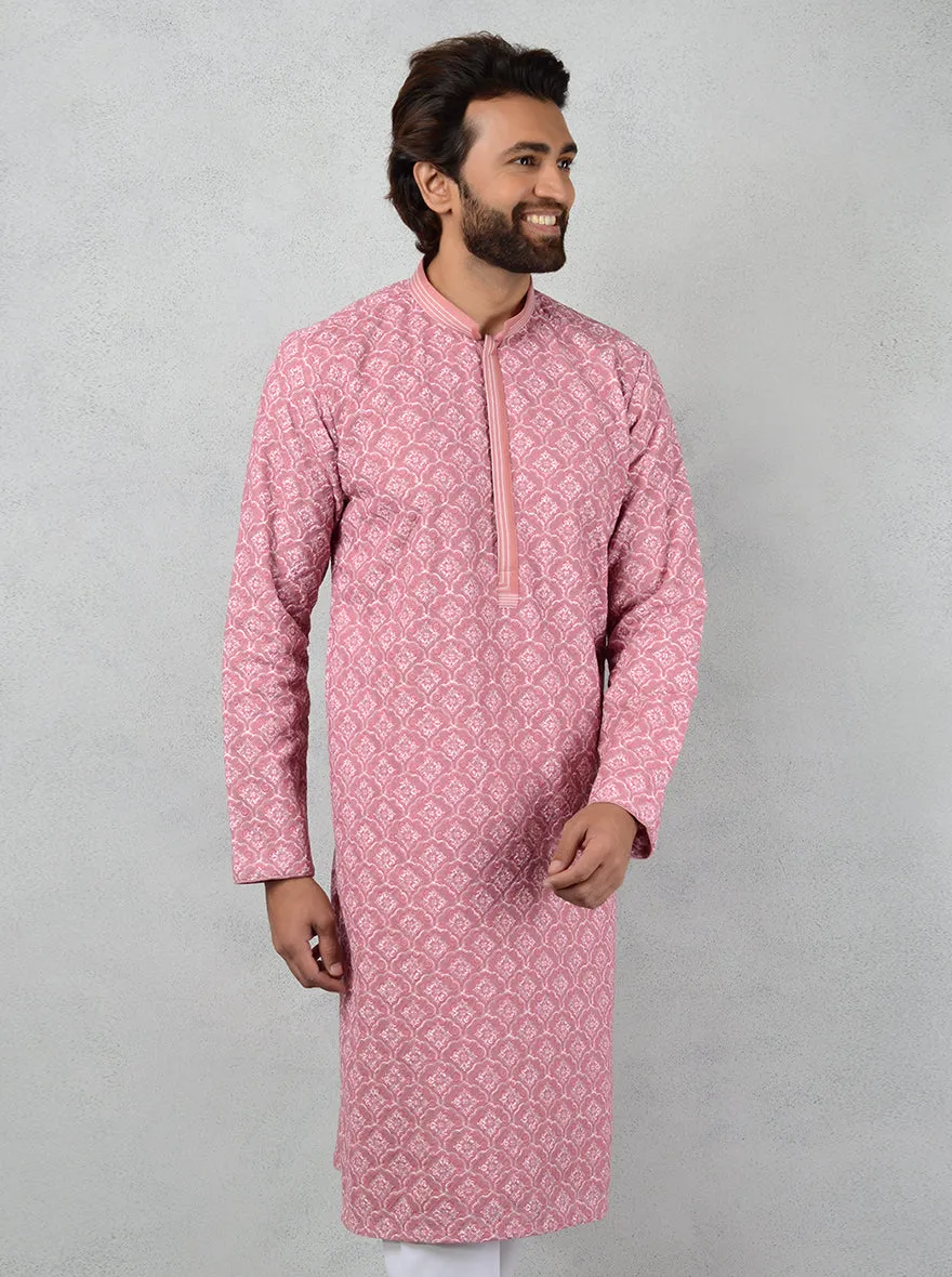 Onion Pink Kurta Set | TULA