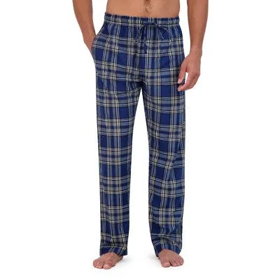 Open Box - Hanes Originals Men's 2pc Comfort Fleece Sleep Pajama Set - Blue M