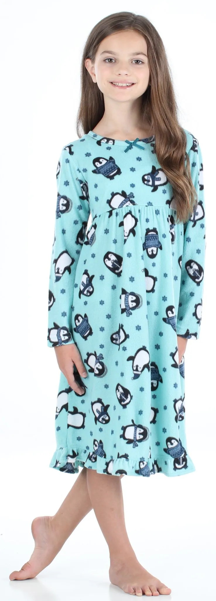 Our Family Pjs Christmas Family Matching Fleece Penguins Pajama Sets