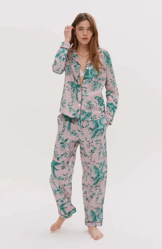 Parrot Organic Cotton Long Pajama Set