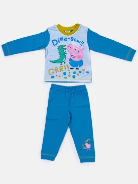 Peppa Pig Baby Boy Long Pyjama Set-Blue