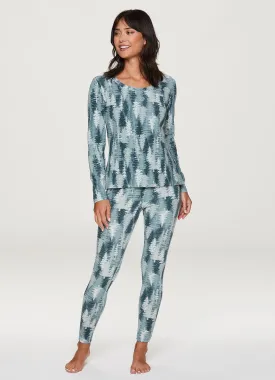 Pine Trees Thermal Pajama Set