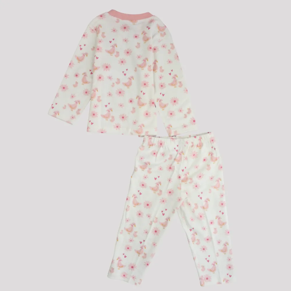 Pink Ducks Long-Sleeved Pajama