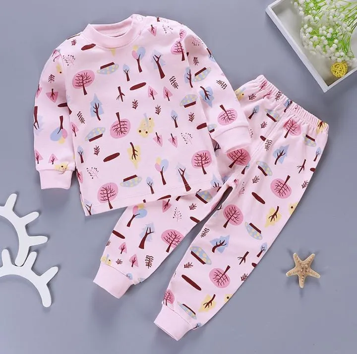 Pink Forest and Three Little Owls Baby and Toddler Pyjama Set of 2