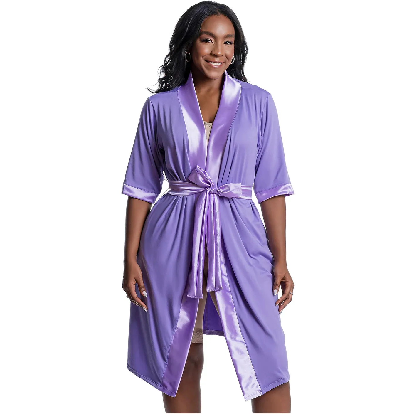 Post Surgery Recovery Night Gown Robe with Drain Pockets | ¾ Sleeves