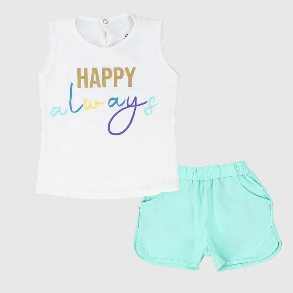 "Happy Always" Sleeveless Pajama