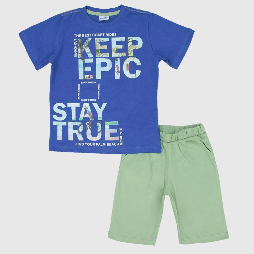 "Keep Epic" Short-Sleeved Pajama