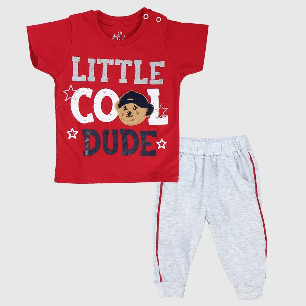 "Little Cool Dude" Short-Sleeved Pajama