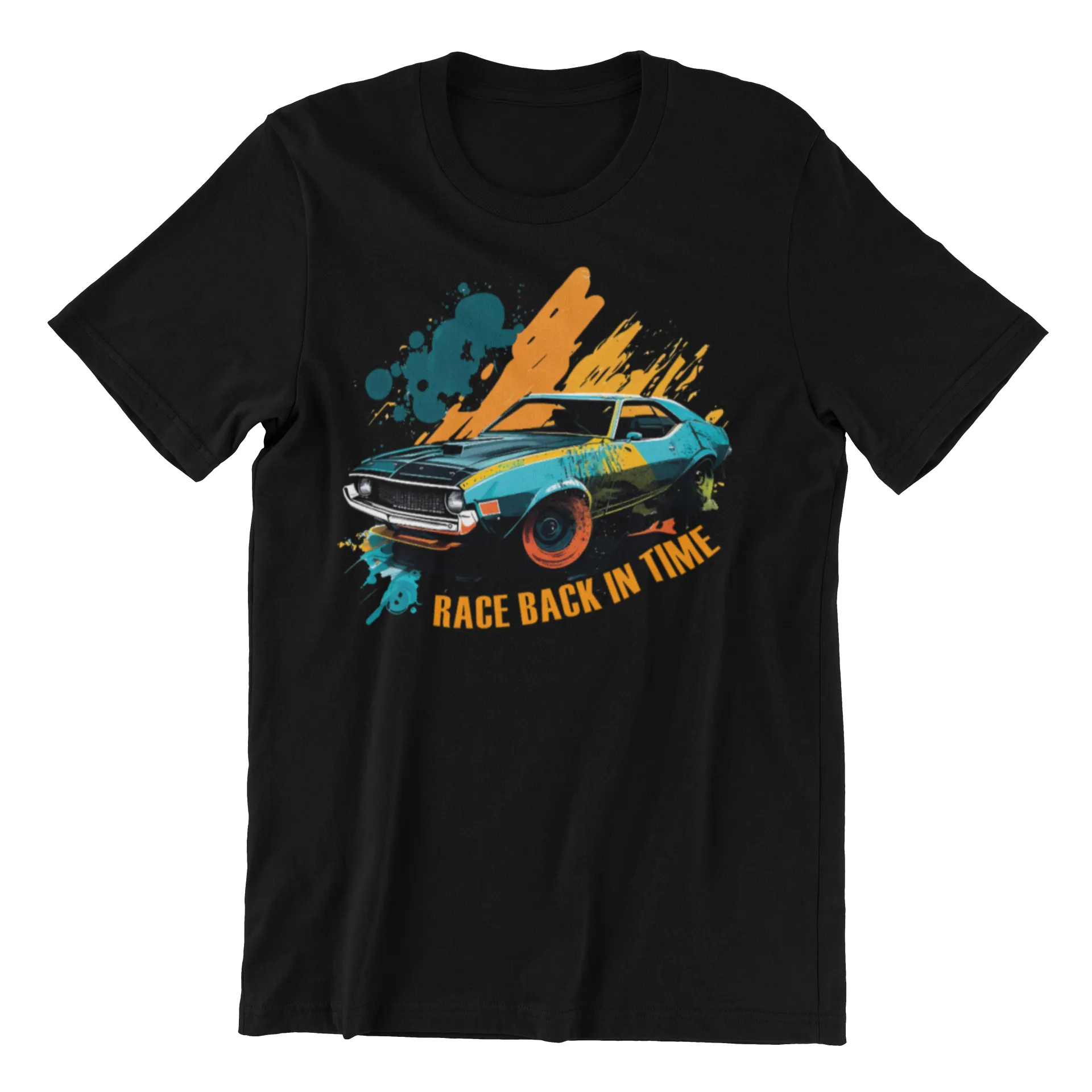 Race Back in Time Custom Design T-shirt