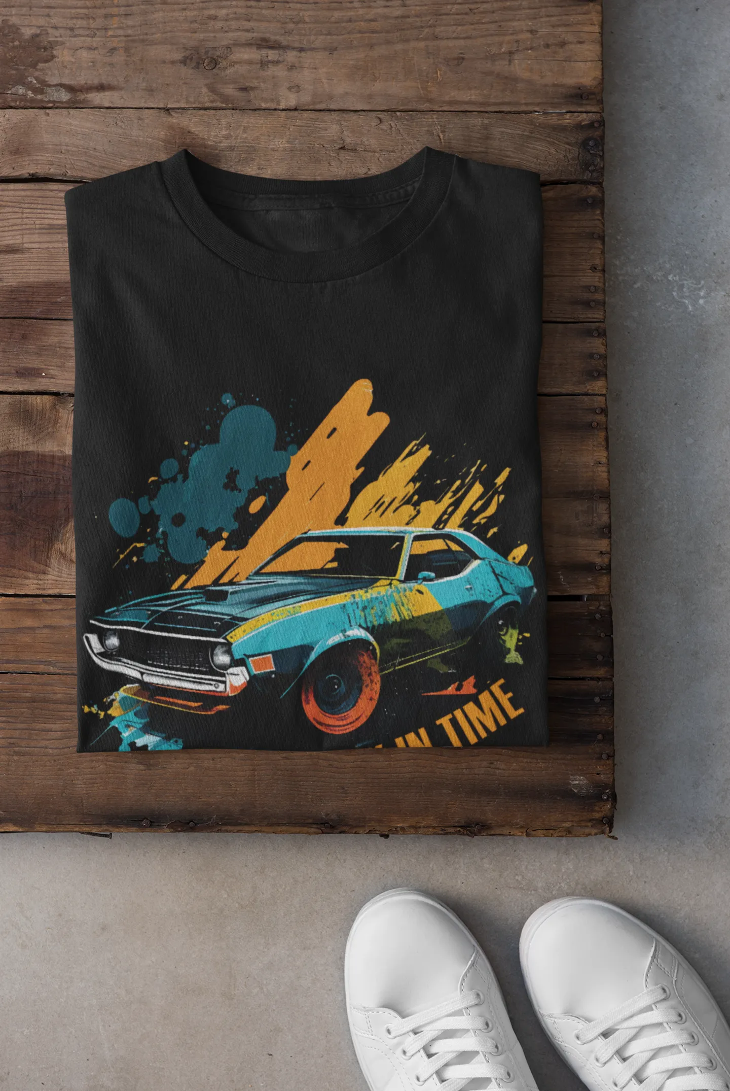 Race Back in Time Custom Design T-shirt